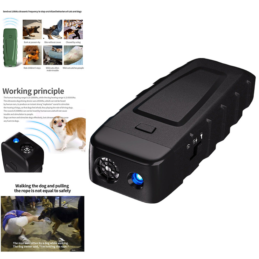 Ultrasonic Dog Training Bark Control Handheld Bark Deterrent Device Portable