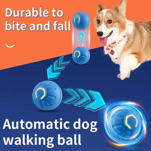 Smart Interactive Dog Toy Ball USB Automatic Moving Bouncing Pet Toy