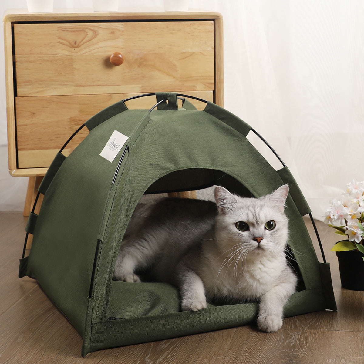 Cat Tent Cooling Mat Pet House Cushion Indoor Dog Cat Bed