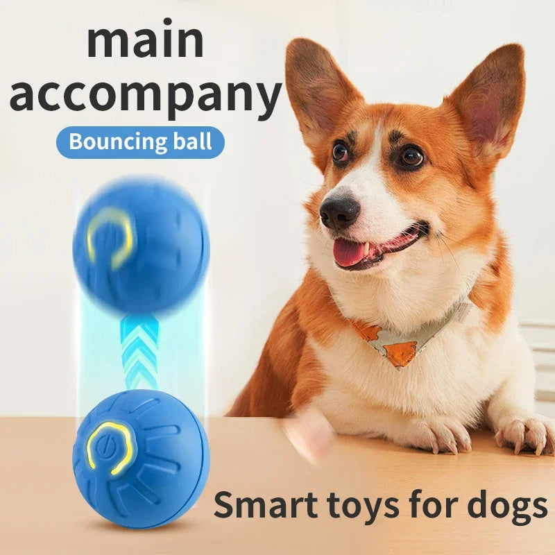 Smart Interactive Dog Toy Ball USB Automatic Moving Bouncing Pet Toy