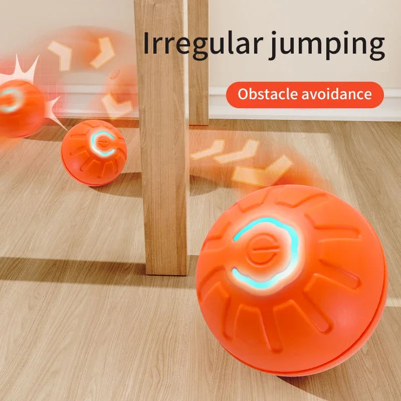Smart Interactive Dog Toy Ball USB Automatic Moving Bouncing Pet Toy