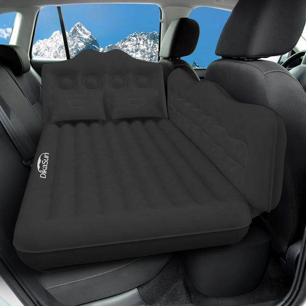 Thickened SUV Car Air Mattress Inflatable Backseat Camping Bed Black