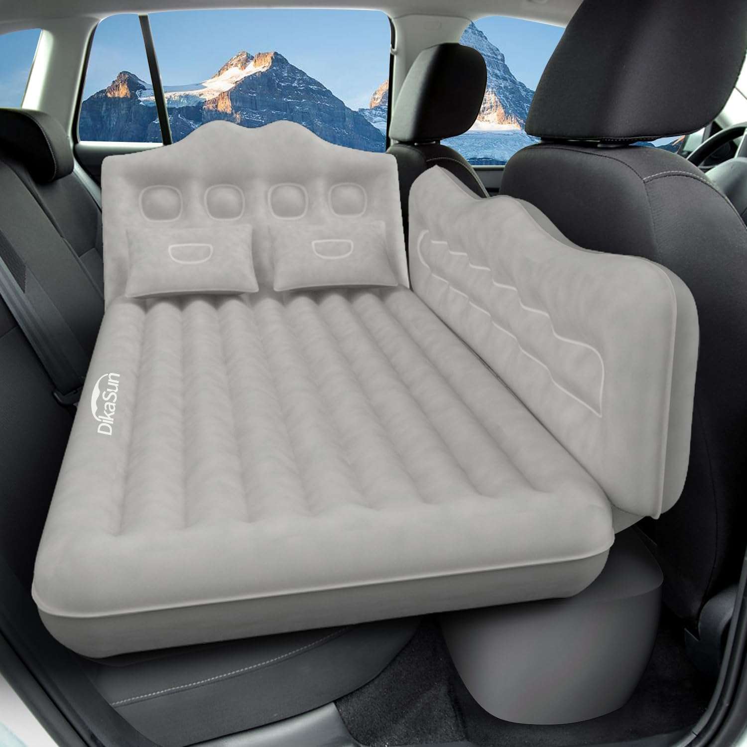 Thickened SUV Car Air Mattress Inflatable Backseat Camping Bed Black