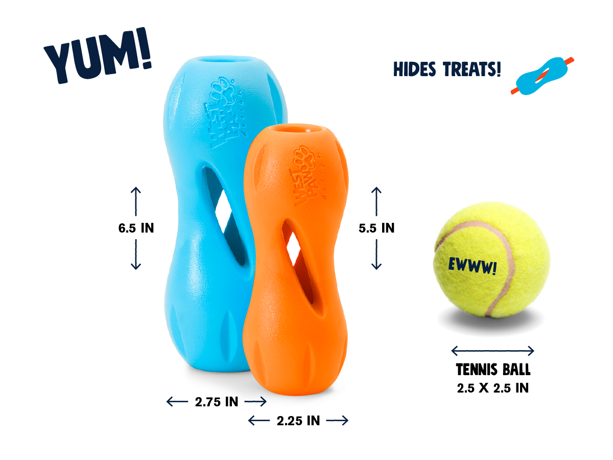 Qwizl Durable Treat Dispensing Dog Toy Interactive Chew Enrichment Puzzle