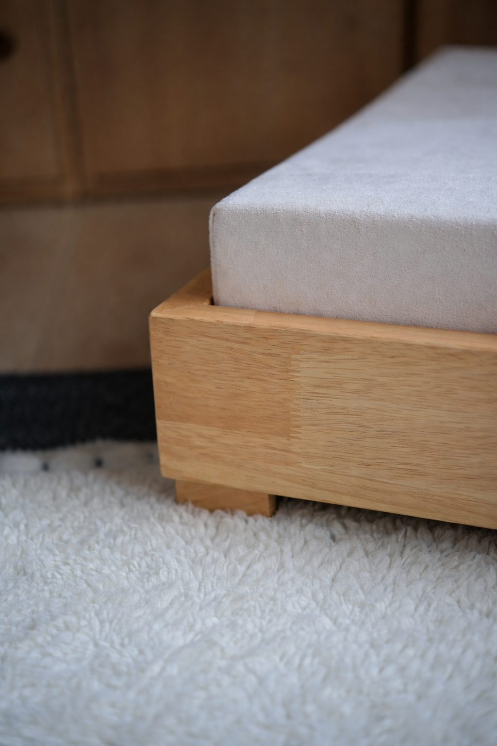 The Haven Luxury Handcrafted Orthopedic Solid Wood Waterproof Dog Bed Premium