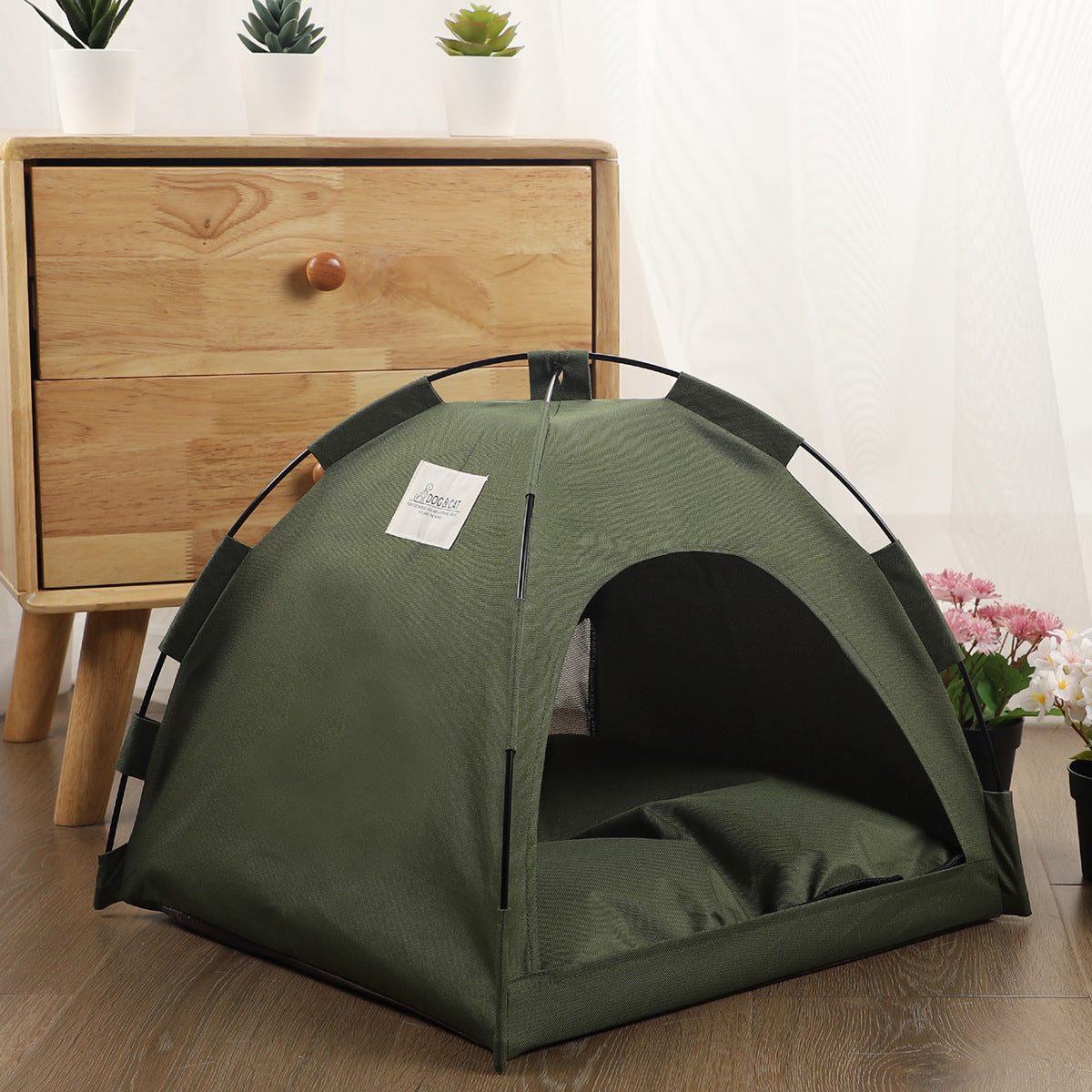 Cat Tent Cooling Mat Pet House Cushion Indoor Dog Cat Bed