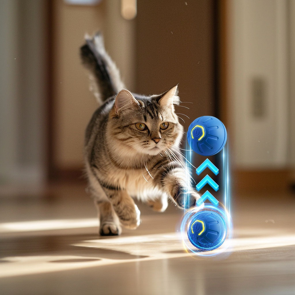 Smart Interactive Dog Toy Ball USB Automatic Moving Bouncing Pet Toy