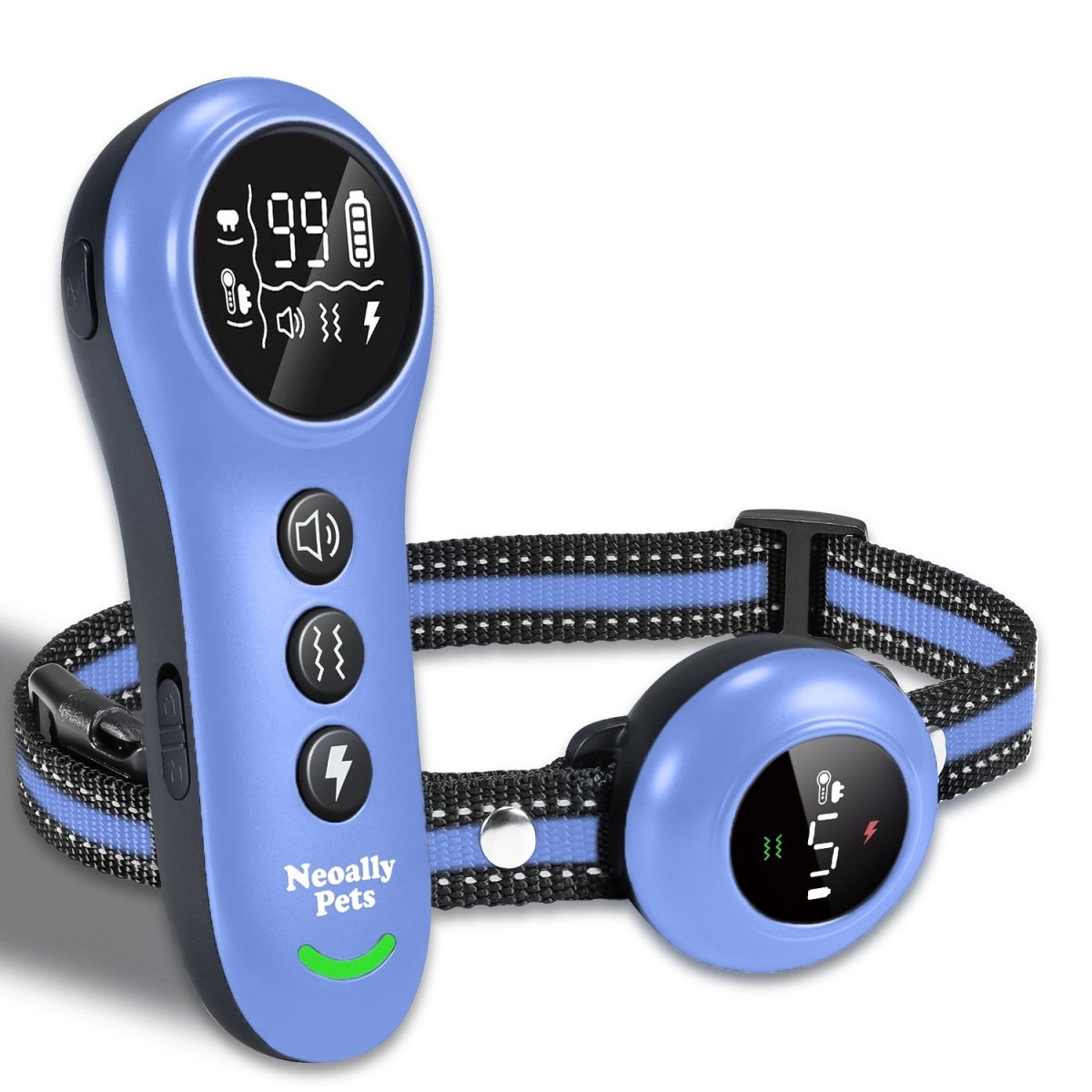 NeoAlly 2-in-1 Dog Training Bark Control Rechargeable Waterproof Collar Device