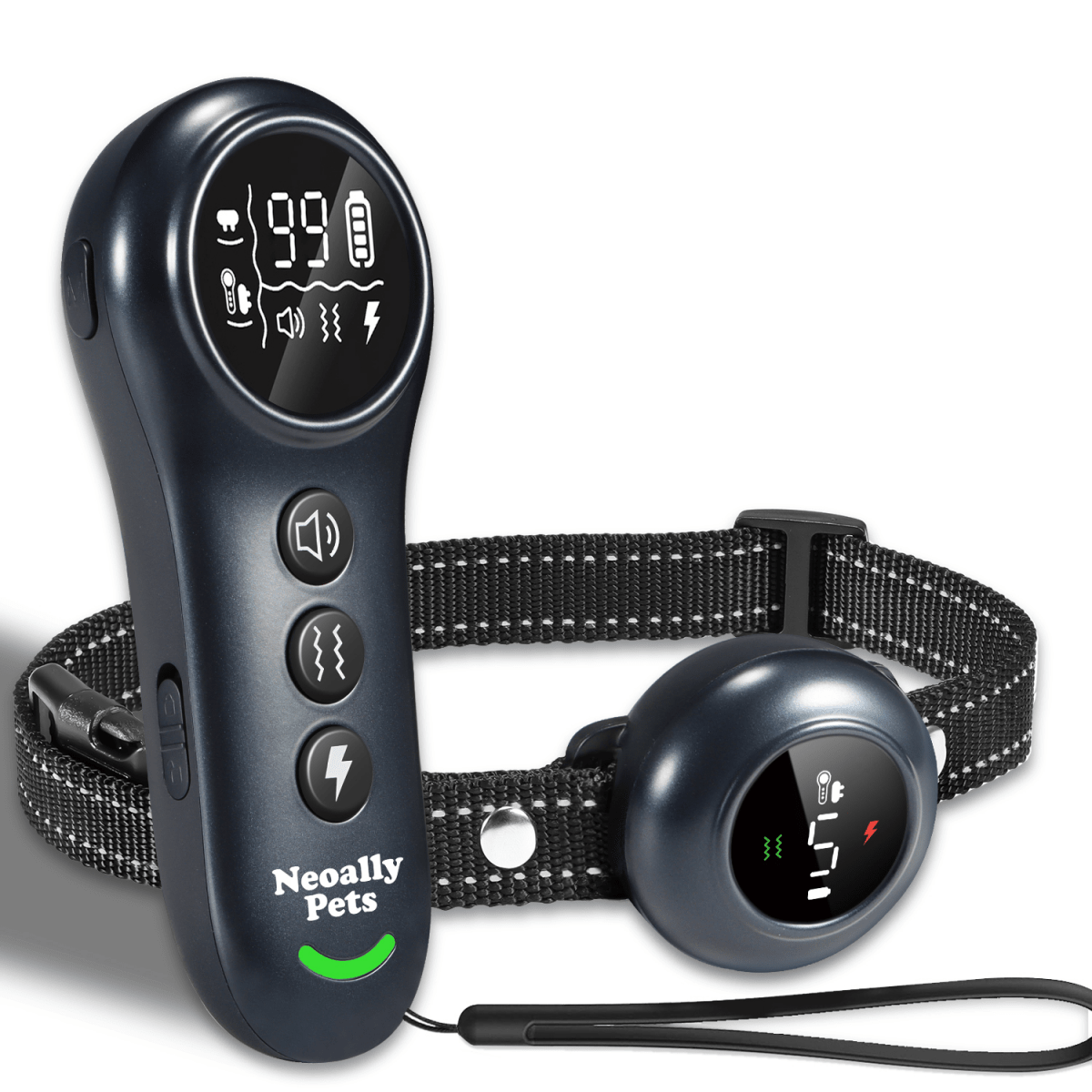 NeoAlly 2-in-1 Dog Training Bark Control Rechargeable Waterproof Collar Device