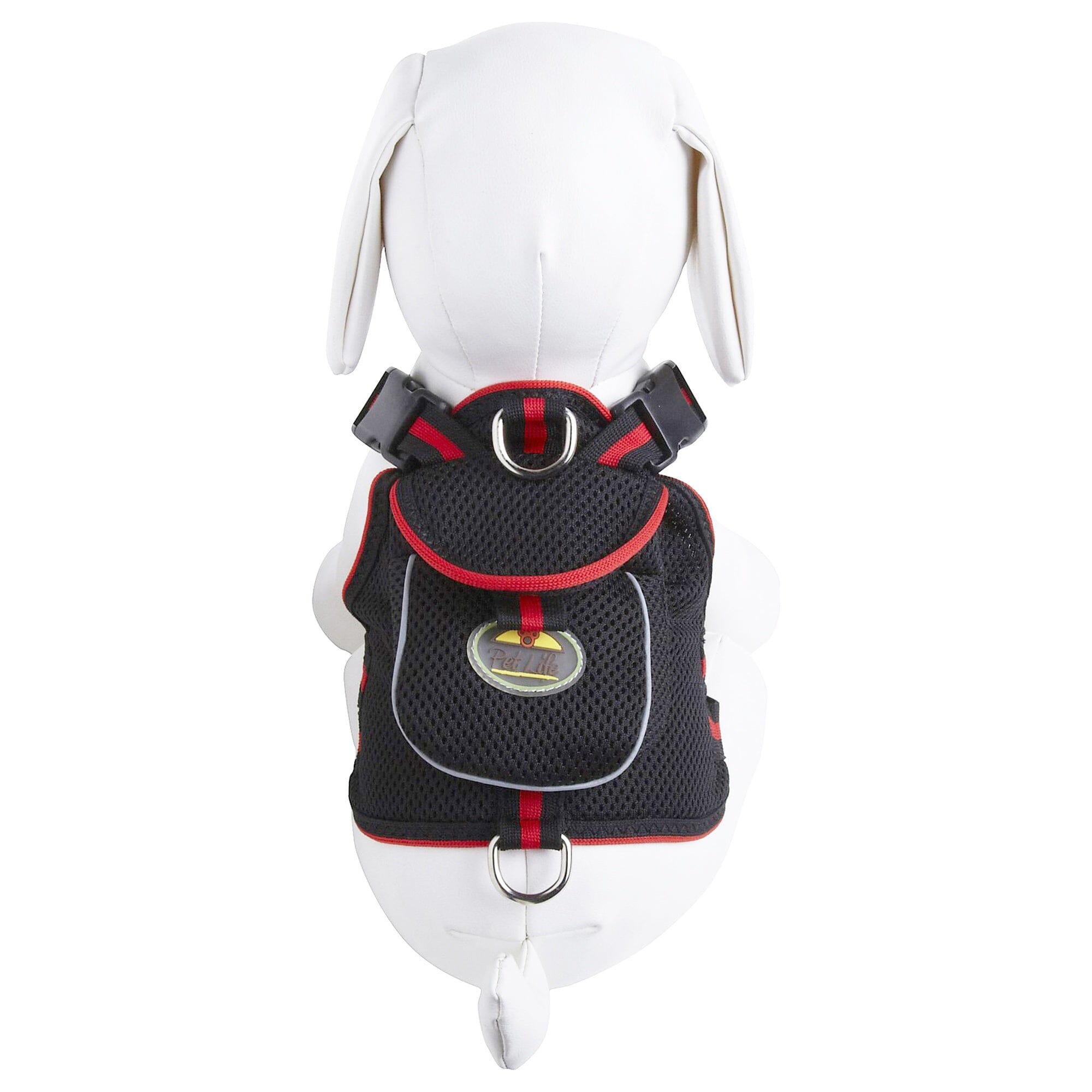 Pet Life Pocket Bark Reflective Adjustable Dog Harness with Storage Pouch